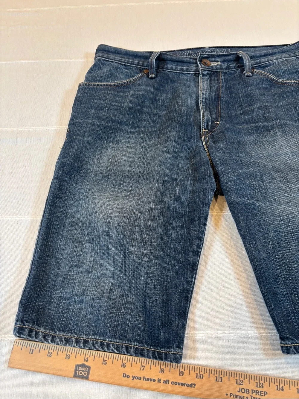 Levi’s SilverTab Denim Shorts Men’s 34 Blue Medium Wash 100% Cotton Skater Jorts